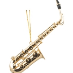 Alto Saxophone Ornament, 5.5"