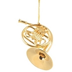 French Horn Ornament 5"