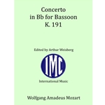Concerto in Bb for Bassoon, Mozart