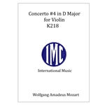 Concerto #4 in D Major for Violin, Mozart