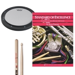 Percussion Accessory Kit 3: 8" pad, 5A sticks, Standard of Excellence Book 1