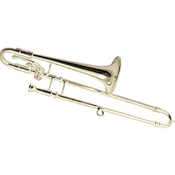 Trombone Ornament (Silver)